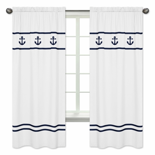 Anchors Away Collection Window Panels - Set of 2