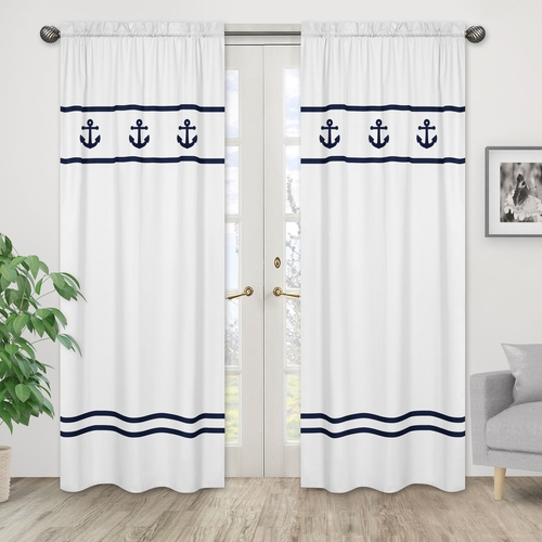 Anchors Away Collection Window Panels - Set of 2 - alt image 1