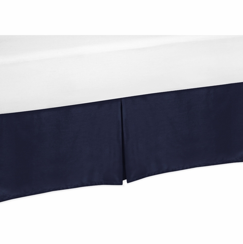 Arrow Orange and Navy Collection Queen Bed Skirt