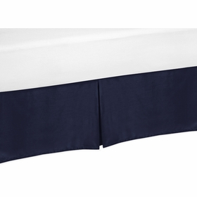Arrow Orange and Navy Collection Queen Bed Skirt