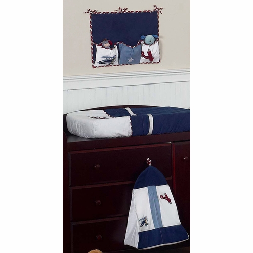 Aviator 11 Piece Bumperless Crib Bedding Collection - alt image 1