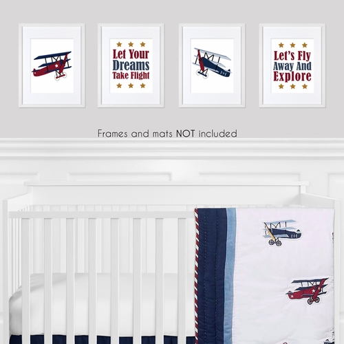 Aviator Collection Wall Art Prints - Set of 4 - alt image 1