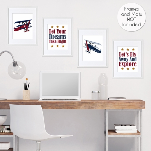 Aviator Collection Wall Art Prints - Set of 4 - alt image 3