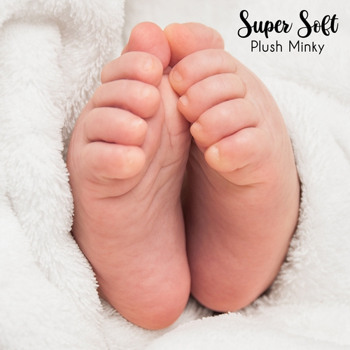 Baby Footprints Collection Monthly Milestone Baby Blanket - alt image 4