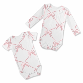 Ballerina and Ballet Bows Collection 0-6M Baby Clothes Bodysuits - 2 Pack Set