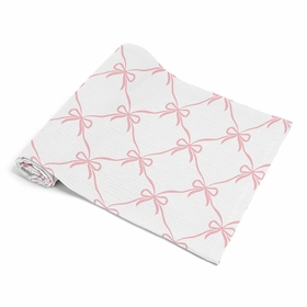 Ballerina and Ballet Bows Collection 100% Cotton Muslin Baby Swaddle Receiving Blanket