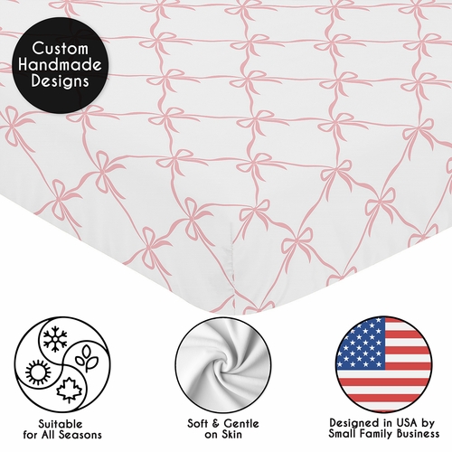 Ballerina and Ballet Bows Collection 2 Pack Crib Sheets - alt image 4
