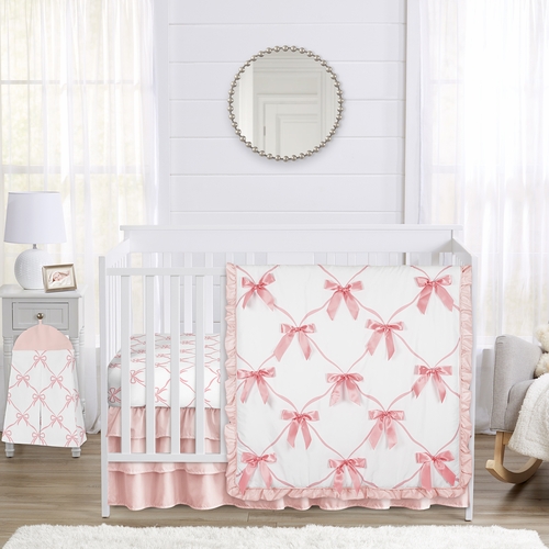 Ballerina and Ballet Bows Collection 4 Piece Crib Bedding