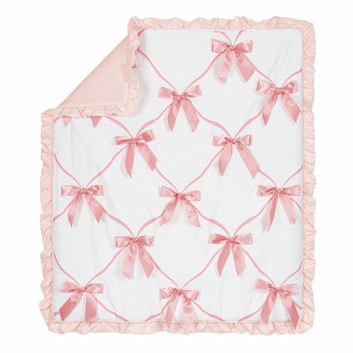 Ballerina and Ballet Bows Collection 4 Piece Crib Bedding - alt image 3