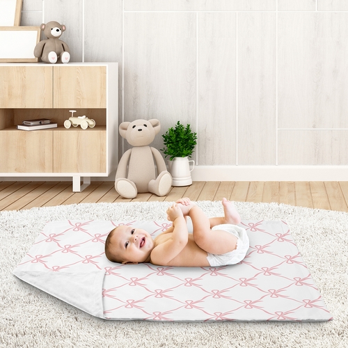 Ballerina and Ballet Bows Collection Baby Blanket - alt image 2