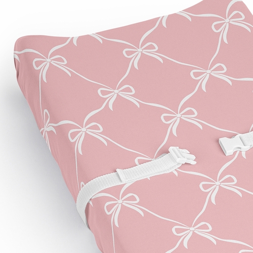 Ballerina and Ballet Bows Collection Changing Pad Cover Sheet - alt image 3