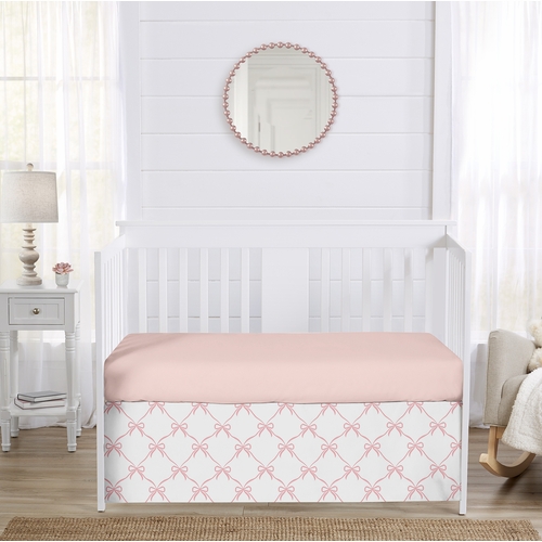 Ballerina and Ballet Bows Collection Crib Bed Skirt - alt image 2