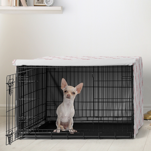 Ballerina and Ballet Bows Collection Dog Crate Kennel Cover 24in. - alt image 1