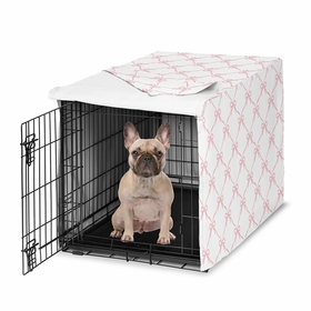 Ballerina and Ballet Bows Collection Dog Crate Kennel Cover 30in.