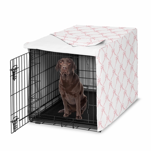 Ballerina and Ballet Bows Collection Dog Crate Kennel Cover 42in.