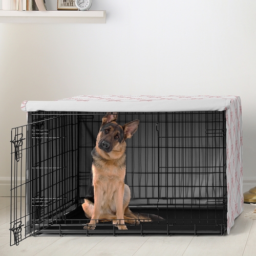 Ballerina and Ballet Bows Collection Dog Crate Kennel Cover 48in. - alt image 1