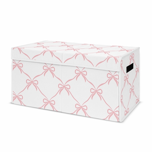 Ballerina and Ballet Bows Collection Fabric Toy Bin Storage