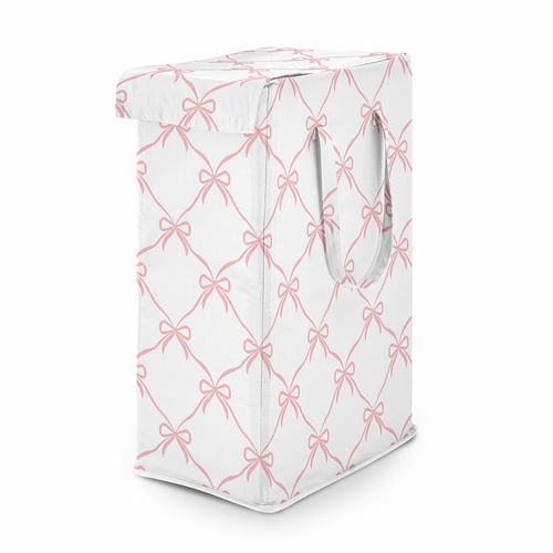 Ballerina and Ballet Bows Collection Laundry Hamper with Handles