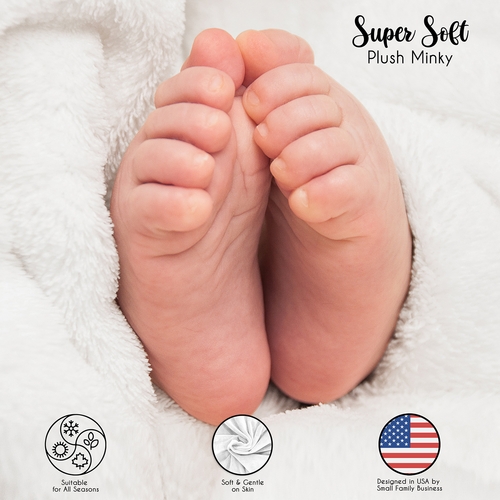 Ballerina and Ballet Bows Collection Monthly Milestone Baby Blanket - alt image 4