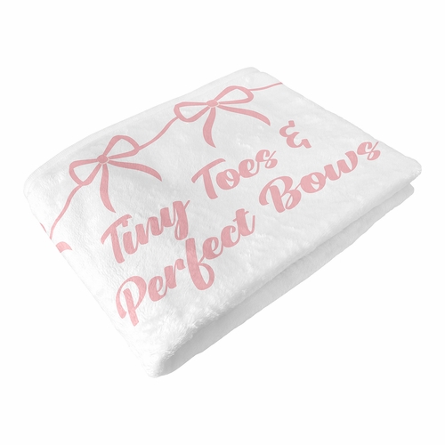 Ballerina and Ballet Bows Collection Monthly Milestone Baby Blanket - alt image 5