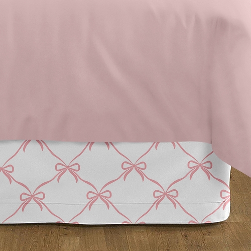 Ballerina and Ballet Bows Collection Queen Bed Skirt - alt image 2