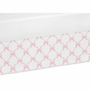 Ballerina and Ballet Bows Collection Queen Bed Skirt