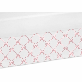 Ballerina and Ballet Bows Collection Queen Bed Skirt