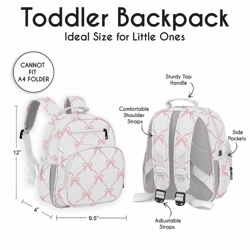 Ballerina and Ballet Bows Collection Small Toddler Backpack - alt image 3