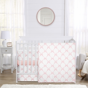 Ballerina and Ballet Bows Collection Sweet Jojo Designs 5 Piece Crib Bedding + BreathableBaby Breathable Mesh Liner