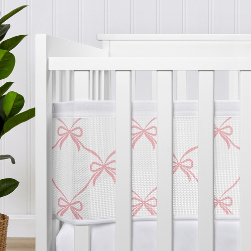 Ballerina and Ballet Bows Collection Sweet Jojo Designs + BreathableBaby Breathable Mini Mesh Crib Liner - alt image 3