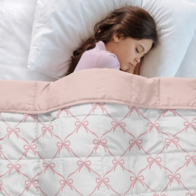 Ballerina and Ballet Bows Collection Toddler 5lbs Weighted Blanket for Kids