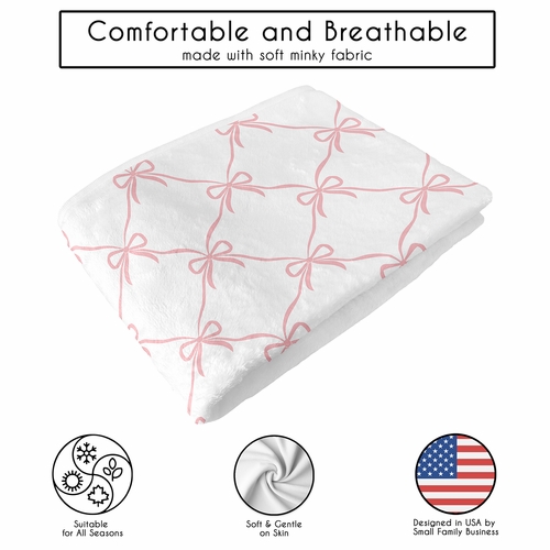 Ballerina and Ballet Bows Collection Toddler Blanket Baby Swaddle - alt image 4
