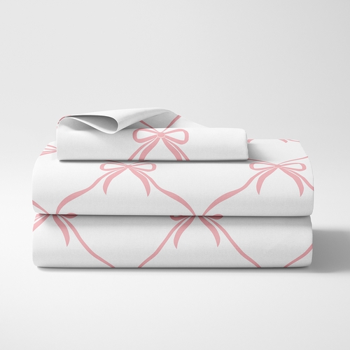 Ballerina and Ballet Bows Collection Twin Sheet Set - alt image 1