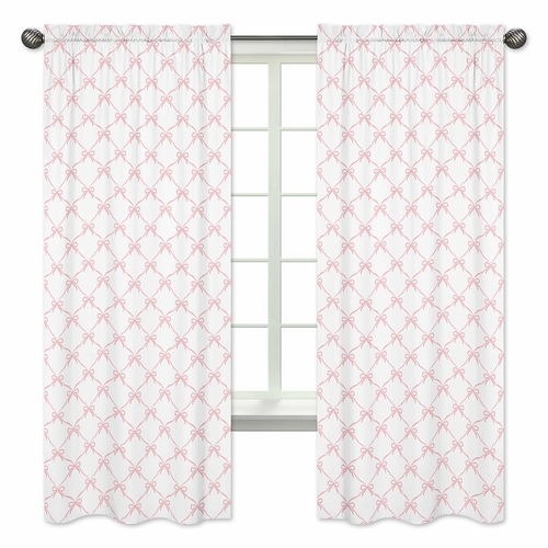Ballerina and Ballet Bows Collection Window Panels - Set of 2