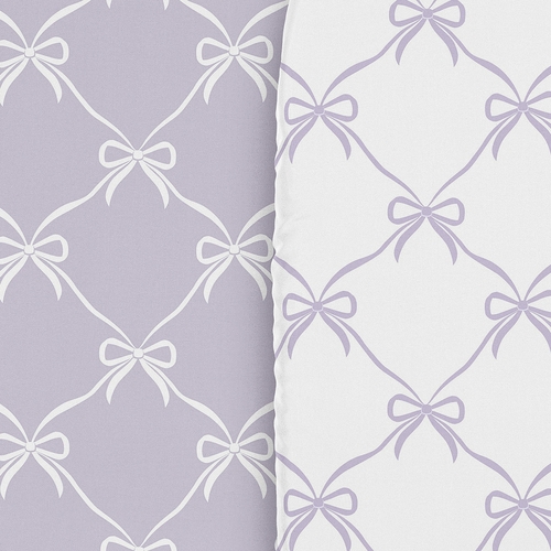 Ballerina and Ballet Bows Purple Collection 2 Pack Baby Bassinet Fitted Sheets - alt image 4