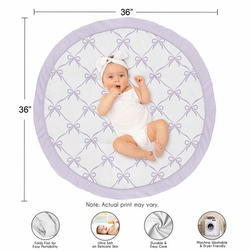 Ballerina and Ballet Bows Purple Collection Playmat - alt image 3
