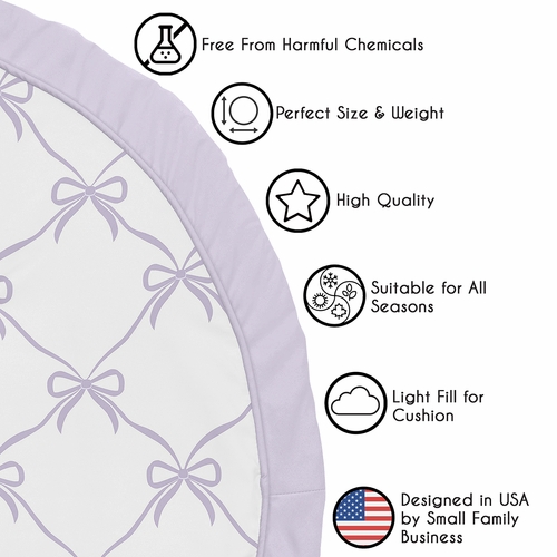 Ballerina and Ballet Bows Purple Collection Playmat - alt image 4