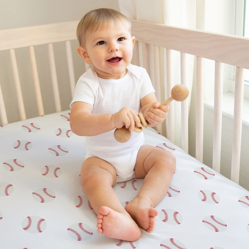 Baseball Patch Collection 2 Pack Crib Sheets - alt image 3