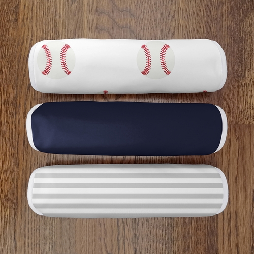 Baseball Patch Collection Absorbent Burp Cloths - 3 Pack Set - alt image 3