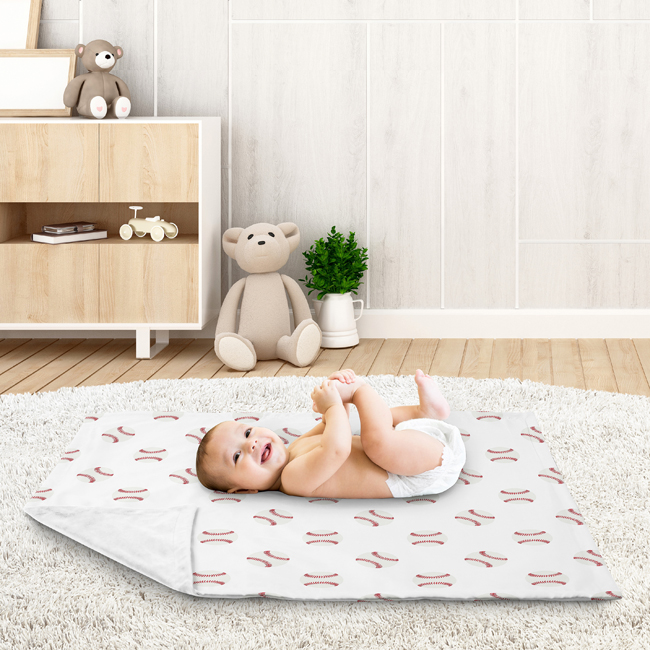 Baseball baby blanket best sale