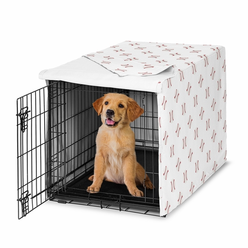 Baseball Patch Collection Dog Crate Kennel Cover 36in.