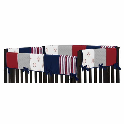 Baseball Patch Collection Long Rail Guard Cover - alt image 1