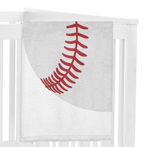 Baseball Patch Collection Monthly Milestone Baby Blanket - alt image 2