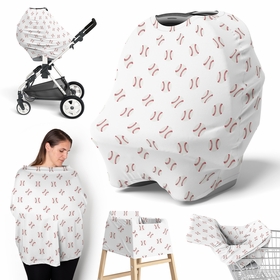 Baseball Patch Collection Multi Use Baby Car Seat and Nursing Cover
