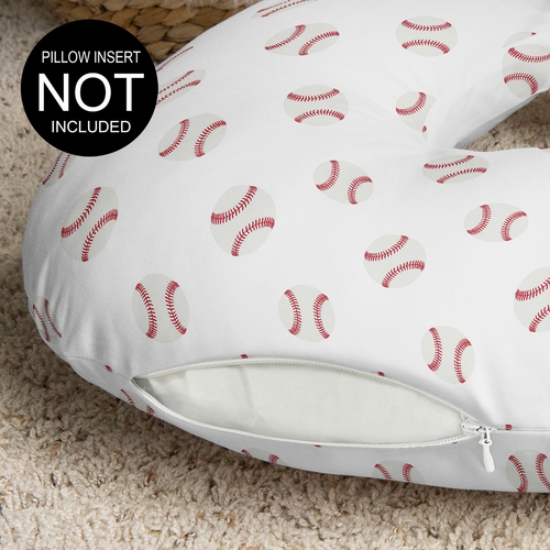 Baseball Patch Collection Nursing Breastfeeding Pillow Cover - alt image 2