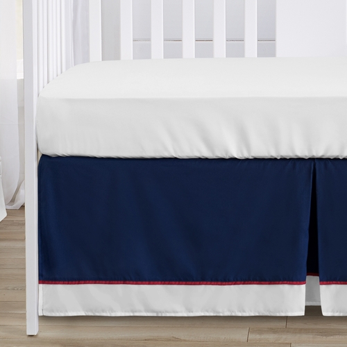 Baseball Patch Collection Sweet Jojo Designs 6 Piece Crib Bedding + BreathableBaby Breathable Mesh Liner - alt image 4