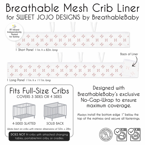 Baseball Patch Collection Sweet Jojo Designs + BreathableBaby Breathable Mesh Crib Liner - alt image 5
