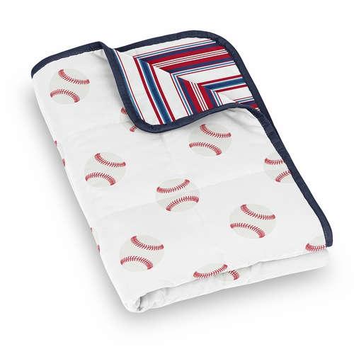 Baseball Patch Collection Toddler 5lbs Weighted Blanket for Kids - alt image 2