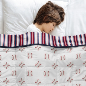 Baseball Patch Collection Toddler 5lbs Weighted Blanket for Kids