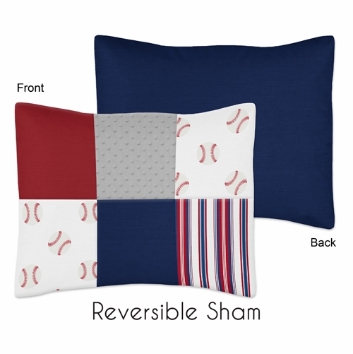 Baseball Patch Collection Toddler Bedding - alt image 1